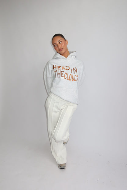 Priority Ann-Fleur hoodie; Head in the Clouds hoodie - Lichtgrijs (Marl Gray)