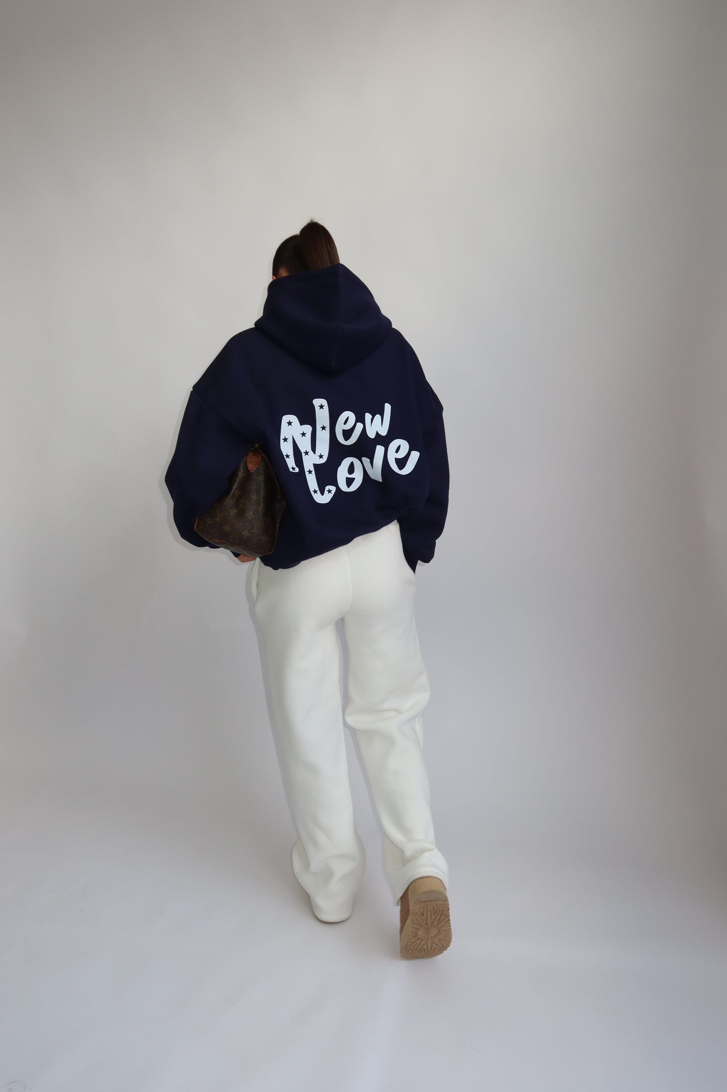 Priority hoodie Priority Ann-Fleur hoodie; New Love hoodie - Navy (Dark Blue)