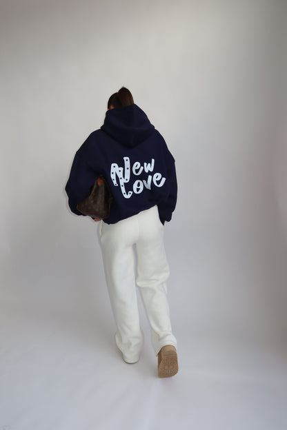 Priority hoodie Priority Ann-Fleur hoodie; New Love hoodie - Navy (Dark Blue)