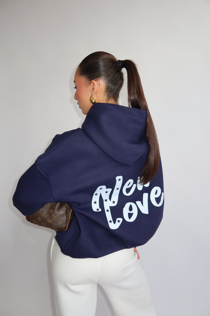 Priority hoodie Priority Ann-Fleur hoodie; New Love hoodie - Navy (Dark Blue)