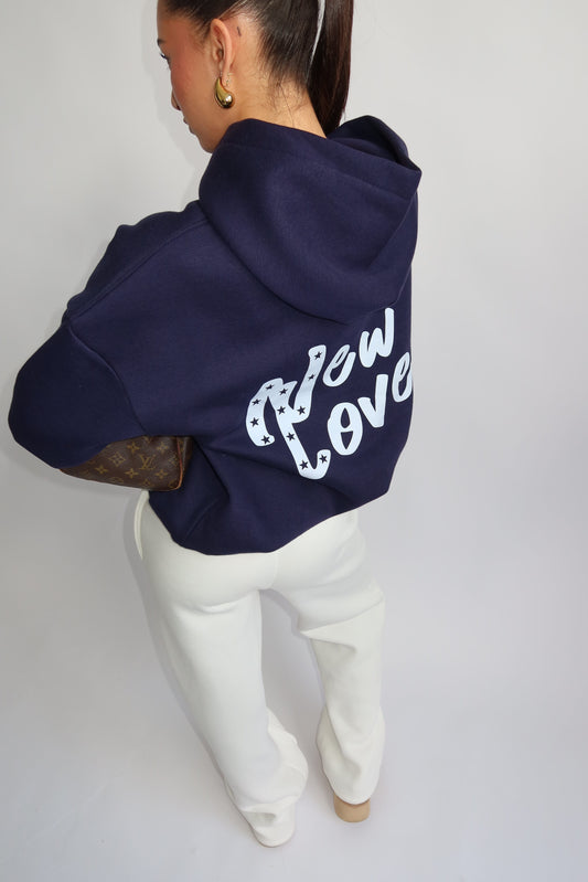 Priority hoodie Priority Ann-Fleur hoodie; New Love hoodie - Navy (Dark Blue)