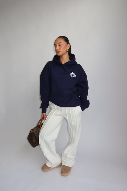 Priority hoodie Priority Ann-Fleur hoodie; New Love hoodie - Navy (Dark Blue)