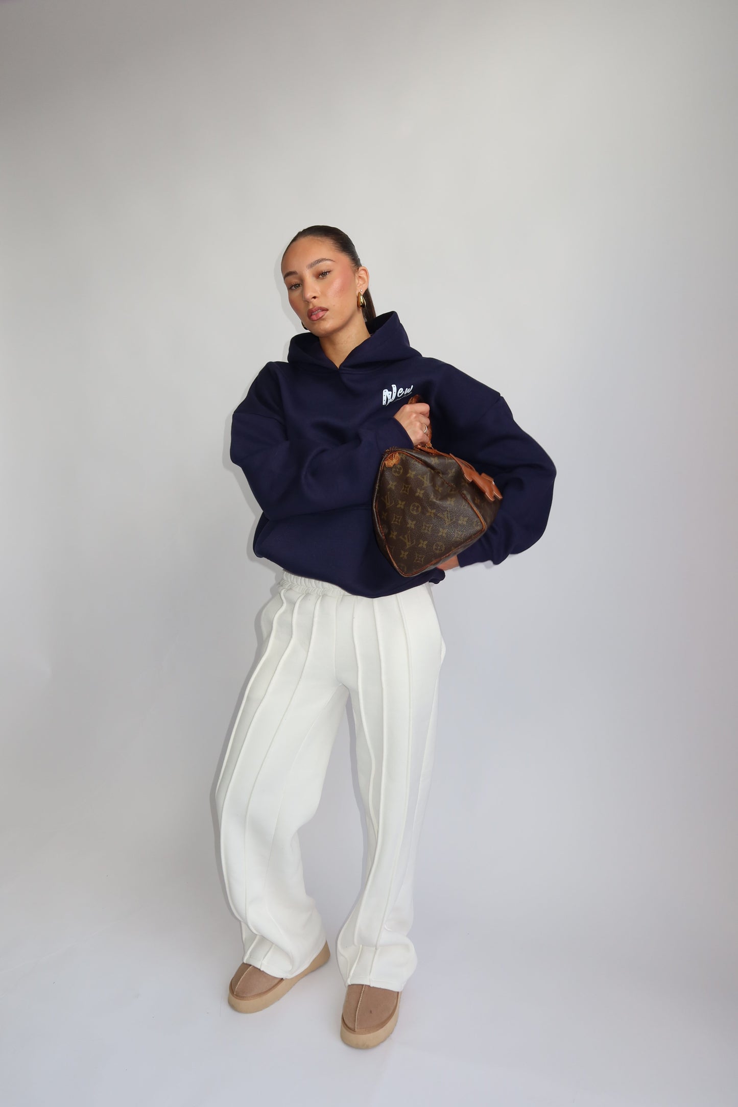 Priority hoodie Priority Ann-Fleur hoodie; New Love hoodie - Navy (Dark Blue)