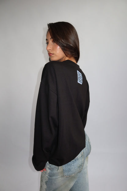 Priority Longsleeve; Getting Fly is my Therapy Longsleeve - Zwart