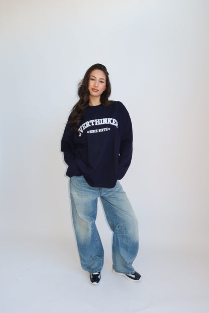 Priority Longsleeve; Priority Overthinker Longsleeve - Navy