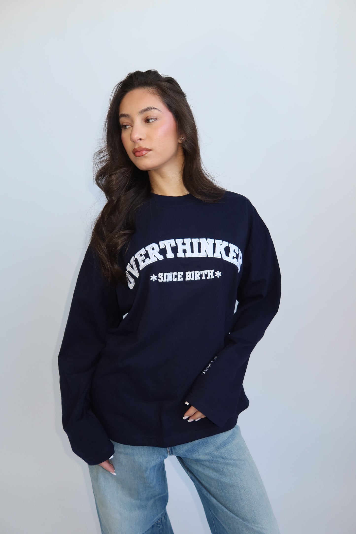 Priority Longsleeve; Priority Overthinker Longsleeve - Navy
