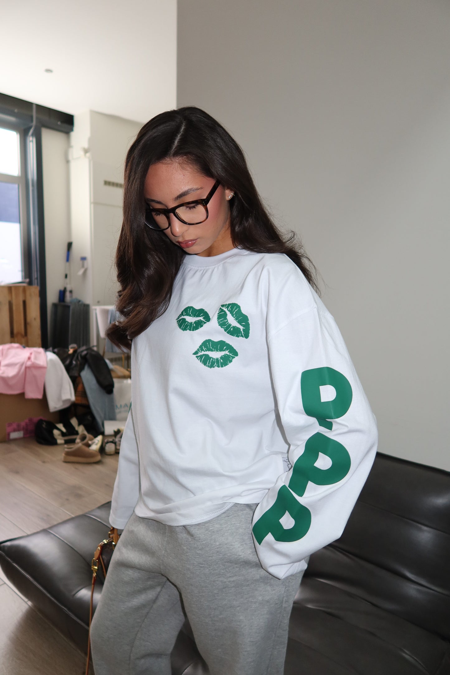 Priority PPP Longsleeve t-shirt - Wit/ Groen