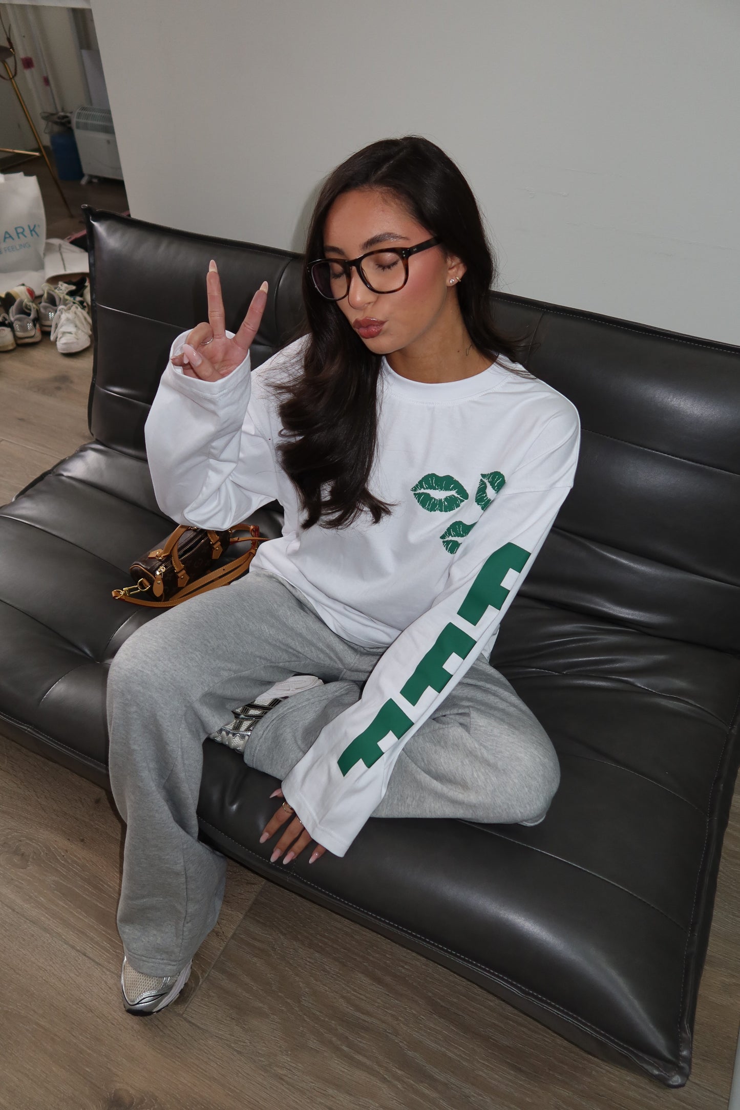 Priority PPP Longsleeve t-shirt - Wit/ Groen