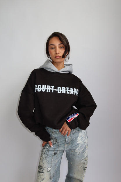 Priority hoodie; Priority Court Dreams hoodie AW25 - Zwart