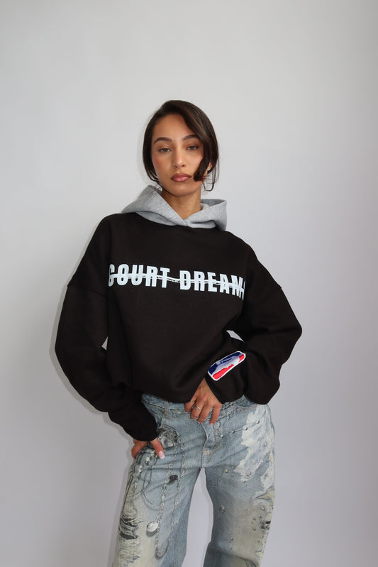 Priority hoodie; Priority Court Dreams hoodie AW25 - Zwart