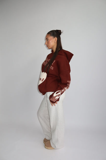 Priority Lucky Me hoodie - Bruin | Fall4me collectie 2.0