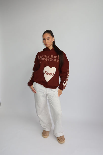 Priority Lucky Me hoodie - Bruin | Fall4me collectie 2.0