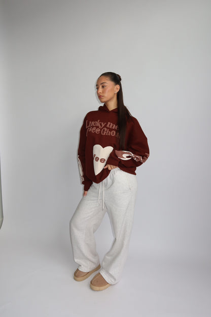 Priority Lucky Me hoodie - Bruin | Fall4me collectie 2.0