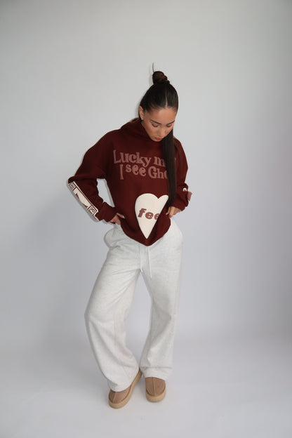 Priority Lucky Me hoodie - Bruin | Fall4me collectie 2.0