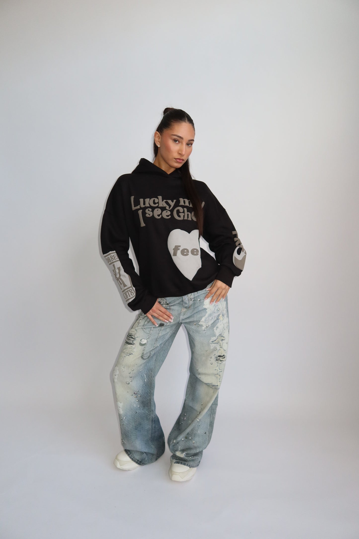 Priority Lucky Me hoodie - Zwart | Fall4me collectie 2.0
