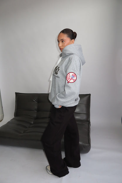 Priority hoodie; Priority Yankees hoodie - Marl Grey (Grijs)