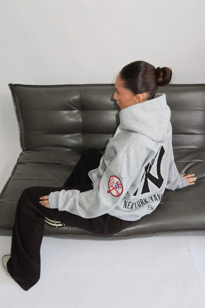 Priority hoodie; Priority Yankees hoodie - Marl Grey (Grijs)