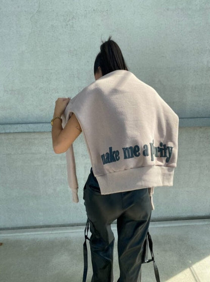 Priority hoodie: Make me a Priority - Gucci Beige