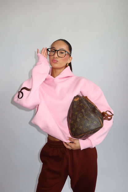 Priority Ann-Fleur Tracksuit; Bow tracksuit - Roze / Bruin (Pink/ Brown)