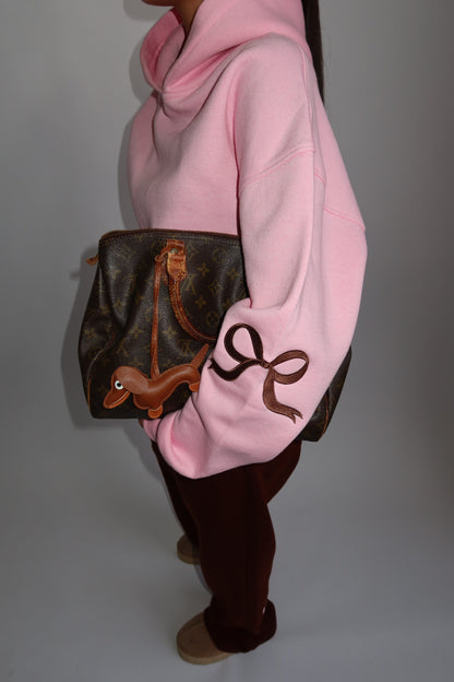 Priority Ann-Fleur Tracksuit; Bow tracksuit - Roze / Bruin (Pink/ Brown)