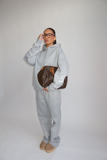 Priority Ann-Fleur Tracksuit; Bow tracksuit - Lichtgrijs (Marl Gray)