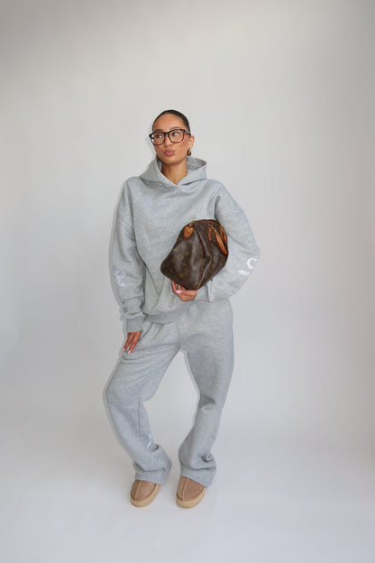 Priority Ann-Fleur Tracksuit; Bow tracksuit - Lichtgrijs (Marl Gray)