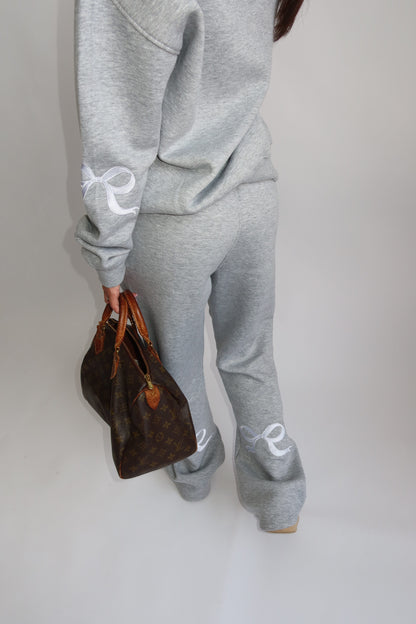 Priority Ann-Fleur Tracksuit; Bow tracksuit - Lichtgrijs (Marl Gray)