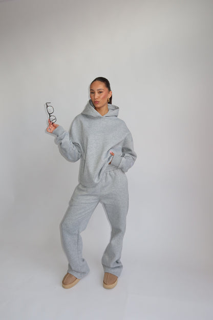 Priority Ann-Fleur Tracksuit; Bow tracksuit - Lichtgrijs (Marl Gray)