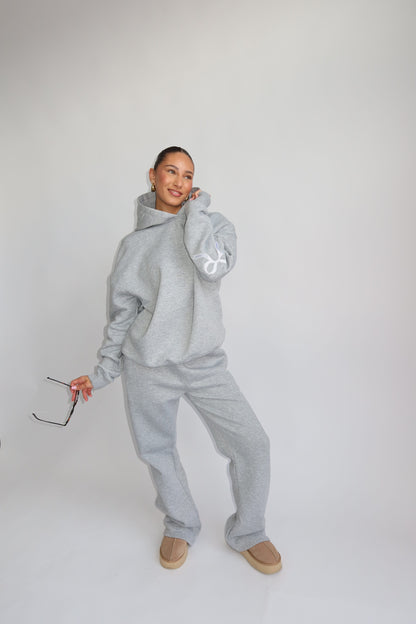 Priority Ann-Fleur Tracksuit; Bow tracksuit - Lichtgrijs (Marl Gray)