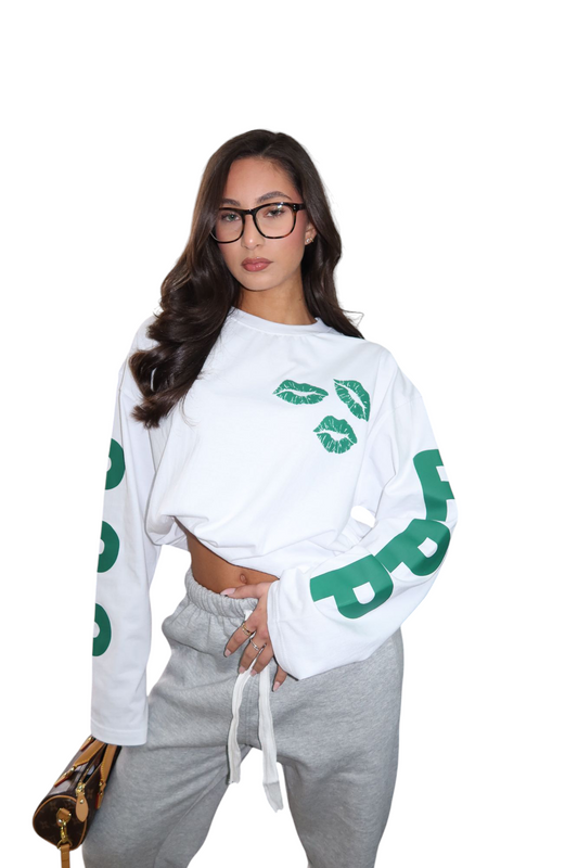 Priority PPP Longsleeve t-shirt - Wit/ Groen