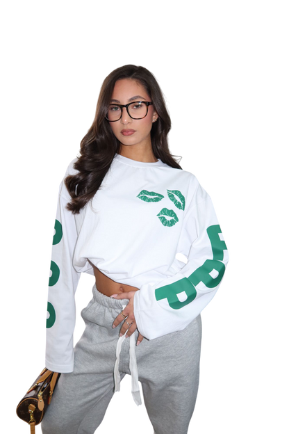 Priority PPP Longsleeve t-shirt - Wit/ Groen