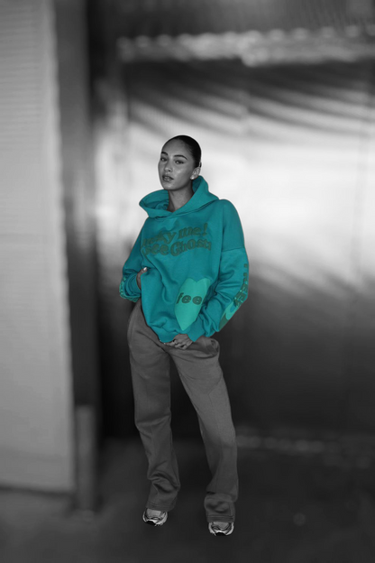 Priority Lucky Me hoodie - Petrol