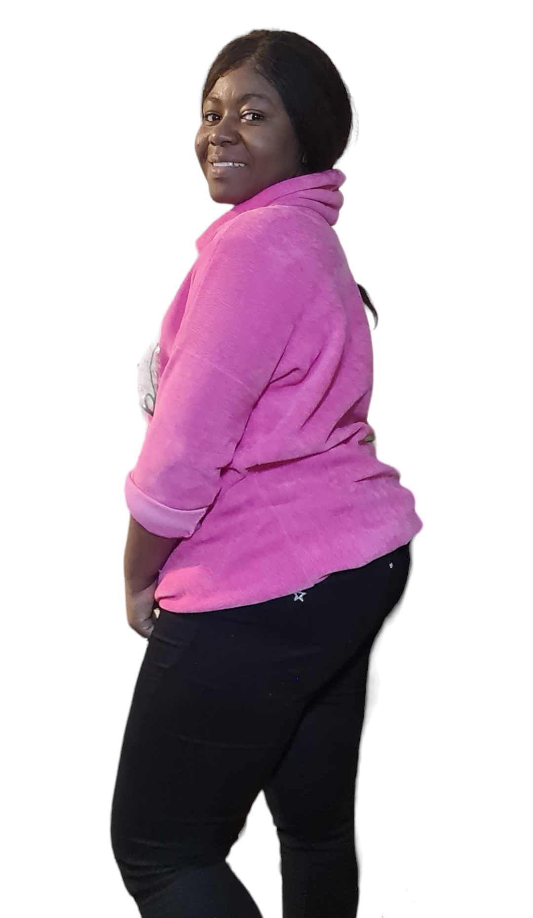 Fuchsia Roze Tuniek Beautiful met col