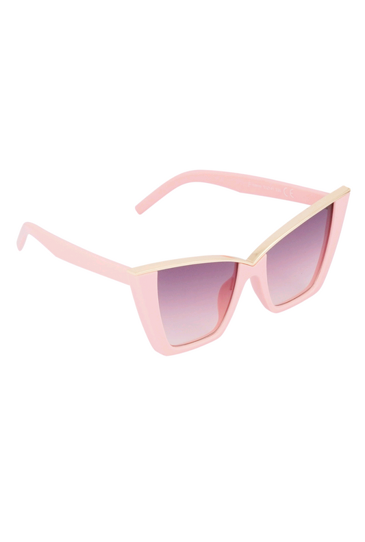 Roze chique dames zonnebril
