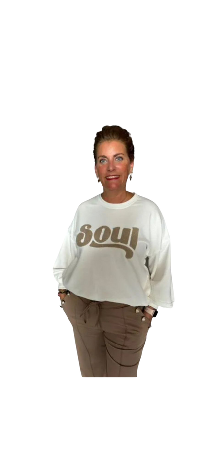 Mooij dames sweater "Soul" - Roomwit | Colourful Sweaters collectie
