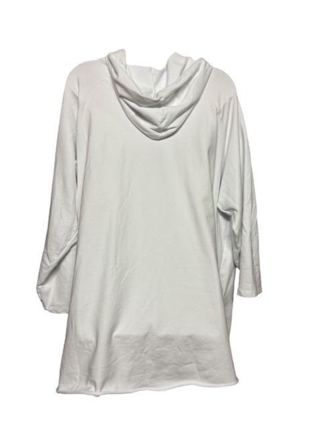 Coco Amour; Grote maten dames zomer hoodie - Wit | Lente & Pastels collectie