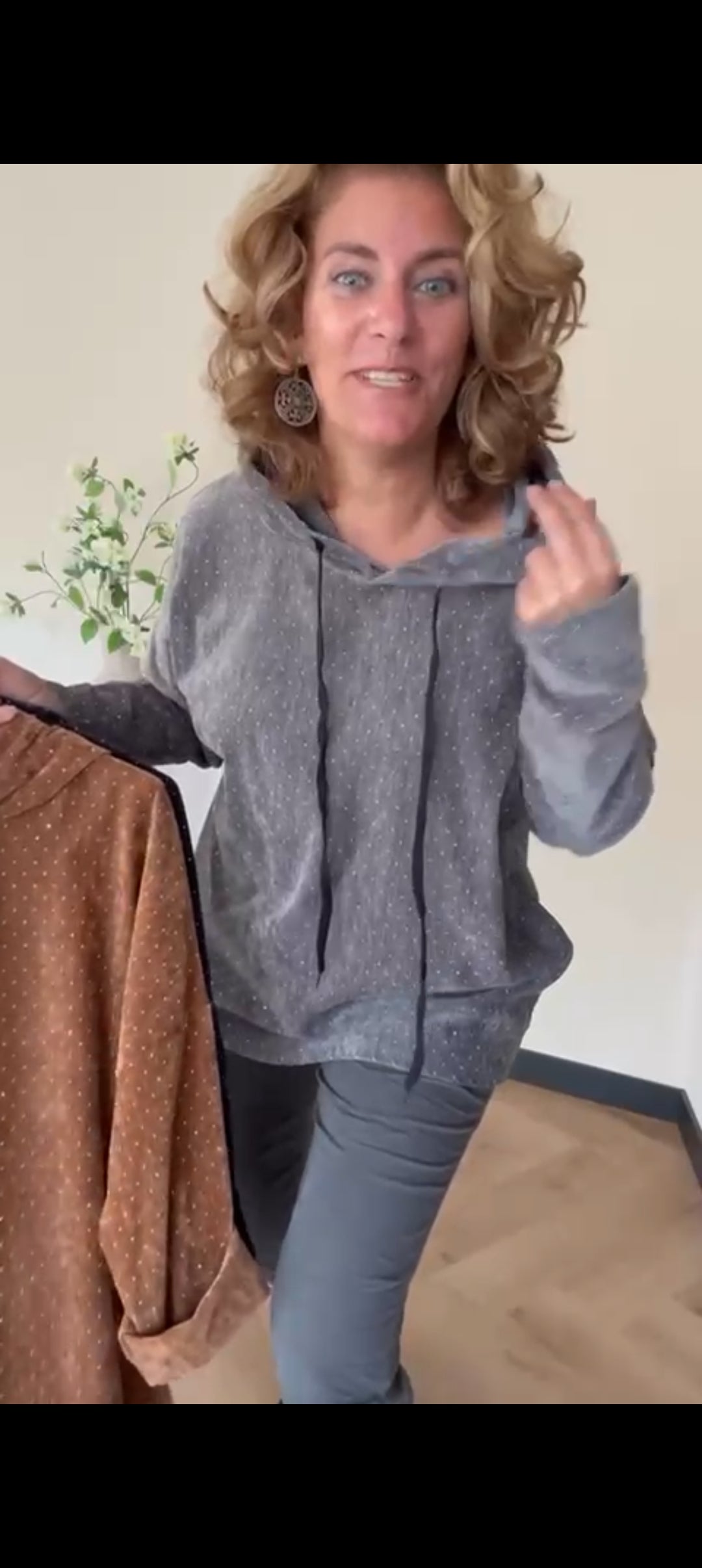 Dames hoodie met strass - Navy | Fall4me collectie 2.0