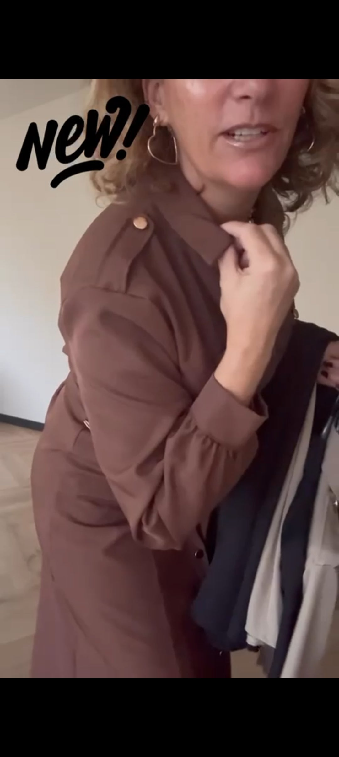 Doorknoopjurk/ doorknoop blousejurk dames van travelstof - Zwart | Fall4me collectie 2.0