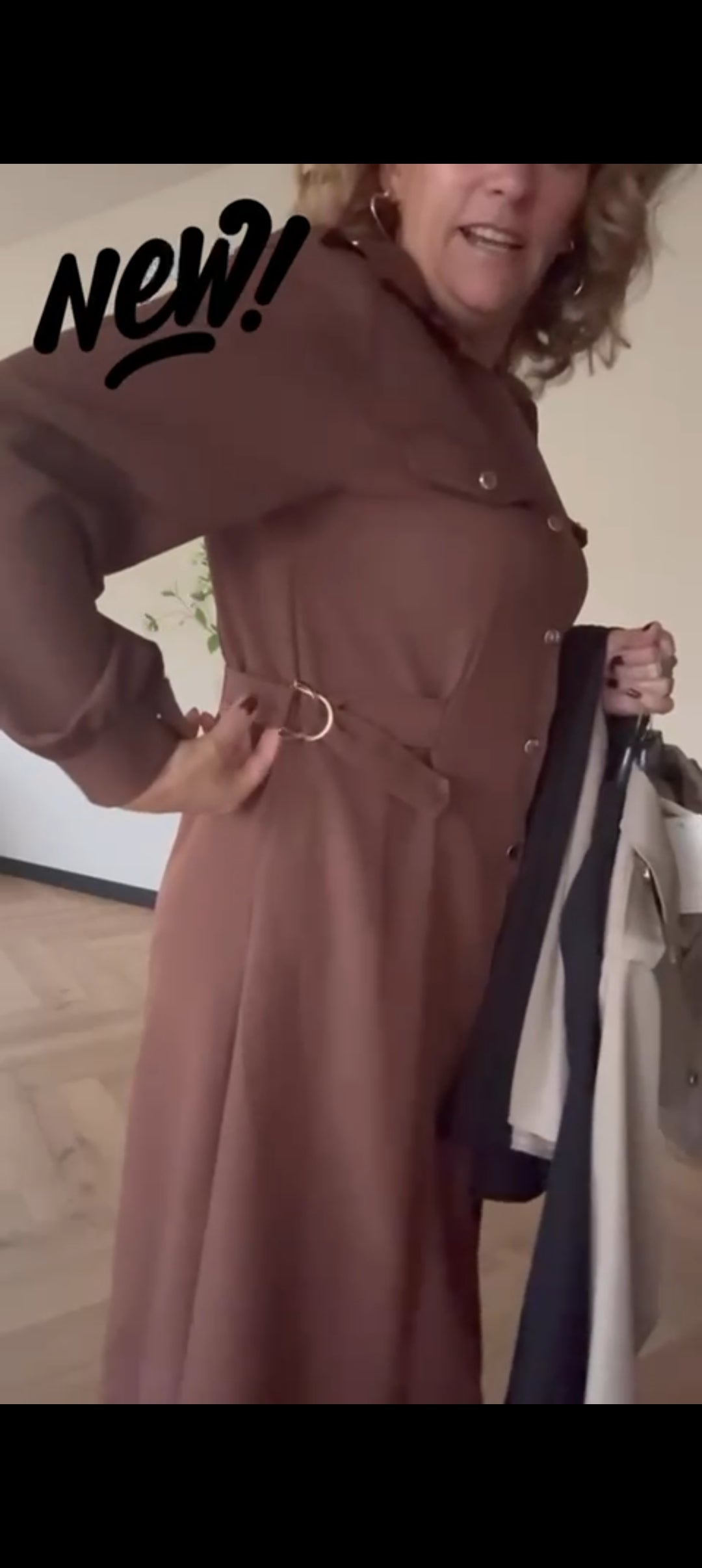 Doorknoopjurk/ doorknoop blousejurk dames van travelstof - Zwart | Fall4me collectie 2.0