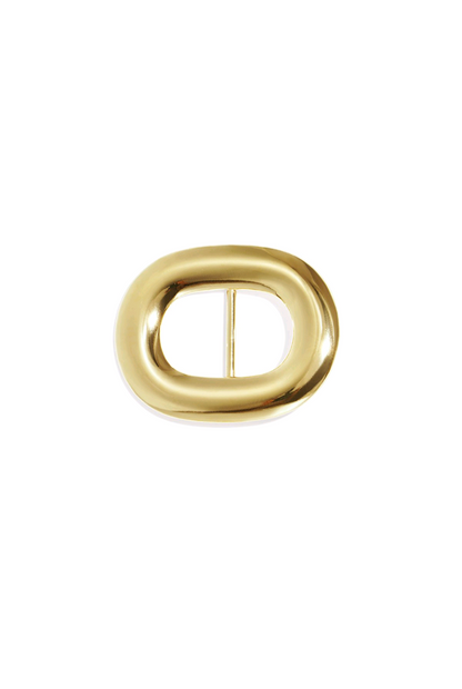 Sjaalring / sjaal gesp chunky ovaal - Goud
