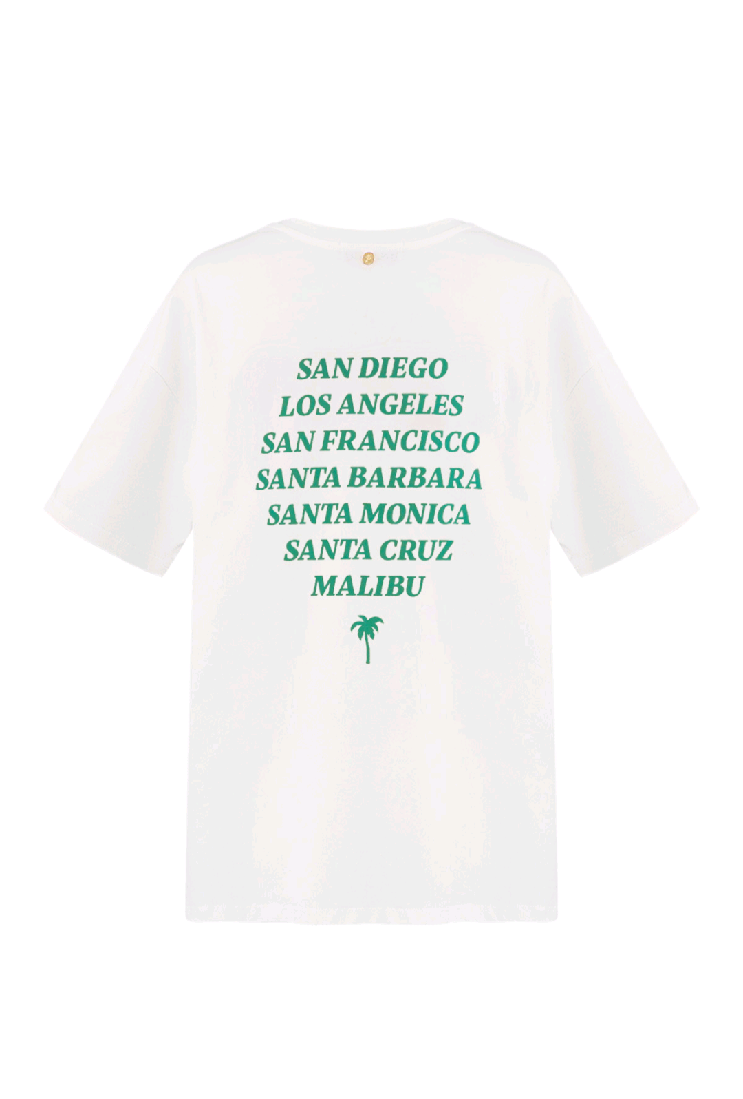 Gimme t-shirt dames met tekst; 'California' - Wit | Tee Time collectie