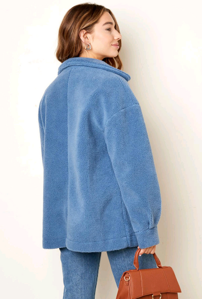 Teddy winterjas dames - Zwart