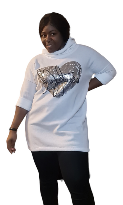 Witte Tuniek Beautiful met col