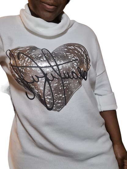 Witte Tuniek Beautiful met col