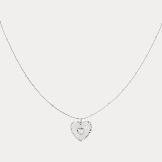 Zilverkleurige dames ketting - Lover Heart | Selflove collectie