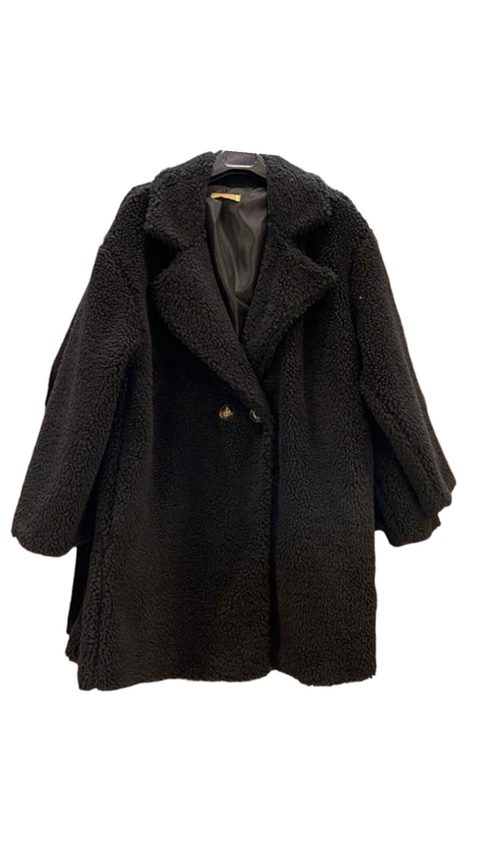 Plussize teddyjas dames - Zwart