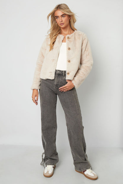 Faux Fur Jas dames - 3 kleuren 