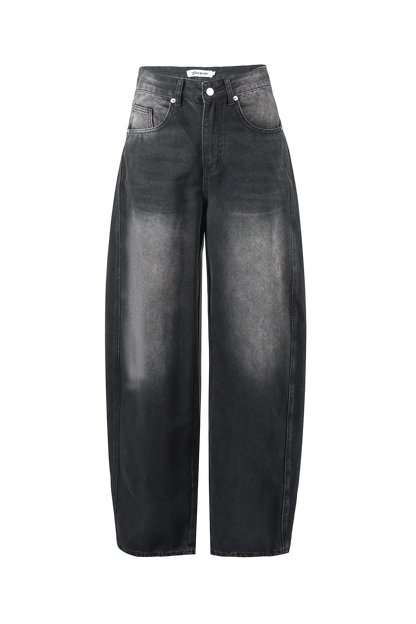Gimme jeans: Dames barrel jeans / Balloon jeans - 🖤Zwart, 🤍Gebroken Wit en 🩶Lichtgrijs