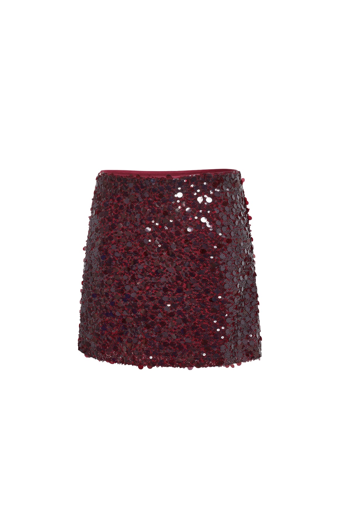 Geweven Polyestervezel Minirok Elegant Pailletten Herfst/Winter
