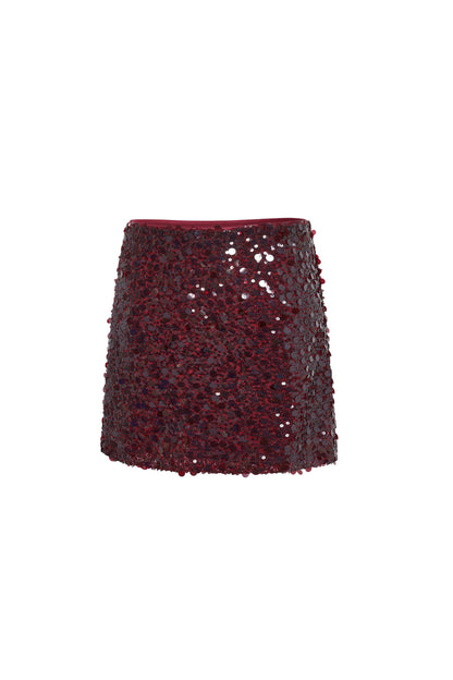 Geweven Polyestervezel Minirok Elegant Pailletten Herfst/Winter